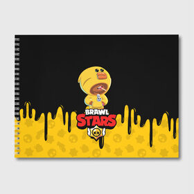 Альбом для рисования с принтом BRAWL STARS SALLY LEON в городе Новоалтайск, 100% бумага
 | матовая бумага, плотность 200 мг. | Тематика изображения на принте: brawl stars | brawl stars все персонажи | crow | leon | leon shark | sally leon | shark | stars | акула | берли | ворон | леон | леон акула | спайк | эль примо