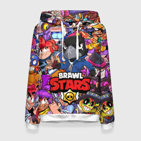 Женская толстовка 3D с принтом BRAWL STARS CROW | ВОРОН в городе Новоалтайск, 100% полиэстер  | двухслойный капюшон со шнурком для регулировки, мягкие манжеты на рукавах и по низу толстовки, спереди карман-кенгуру с мягким внутренним слоем. | brawl stars | brawl stars все персонажи | crow | leon | leon shark | sally leon | shark | stars | акула | берли | ворон | леон | леон акула | спайк | эль примо
