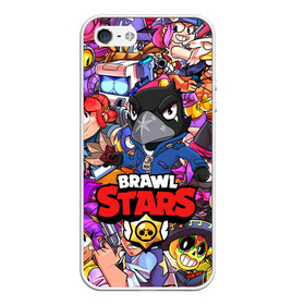 Чехол для iPhone 5/5S матовый с принтом BRAWL STARS CROW в городе Новоалтайск, Силикон | Область печати: задняя сторона чехла, без боковых панелей | brawl stars | brawl stars все персонажи | crow | leon | leon shark | sally leon | shark | stars | акула | берли | ворон | леон | леон акула | спайк | эль примо