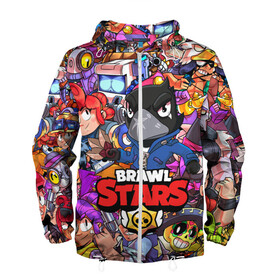 Мужская ветровка 3D с принтом BRAWL STARS CROW | ВОРОН в городе Новоалтайск, 100% полиэстер | подол и капюшон оформлены резинкой с фиксаторами, два кармана без застежек по бокам, один потайной карман на груди | brawl stars | brawl stars все персонажи | crow | leon | leon shark | sally leon | shark | stars | акула | берли | ворон | леон | леон акула | спайк | эль примо