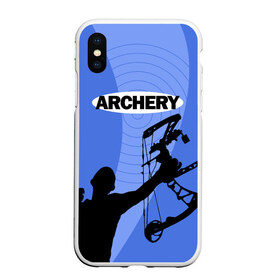 Чехол для iPhone XS Max матовый с принтом Archery в городе Новоалтайск, Силикон | Область печати: задняя сторона чехла, без боковых панелей | archer | archery | bow | bow hunter | bowhunter | лук | лучник | стрельба из лука
