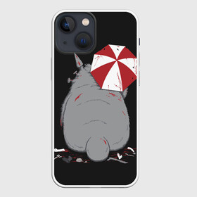 Чехол для iPhone 13 mini с принтом Тоторо и Umbrella Corp. в городе Новоалтайск,  |  | anime | hayao miyazaki | japanese | meme | miyazaki | piano | studio ghibli | tokyo | totoro | гибли | котобус | мой | сосед | сусуватари | тонари | тоторо | хаяо миядзаки