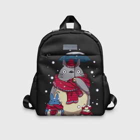 Детский рюкзак 3D с принтом My Neighbor Totoro зонт от снега в городе Новоалтайск, 100% полиэстер | лямки с регулируемой длиной, сверху петелька, чтобы рюкзак можно было повесить на вешалку. Основное отделение закрывается на молнию, как и внешний карман. Внутри дополнительный карман. По бокам два дополнительных кармашка | anime | hayao miyazaki | japanese | meme | miyazaki | piano | studio ghibli | tokyo | totoro | гибли | котобус | мой | сосед | сусуватари | тонари | тоторо | хаяо миядзаки