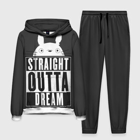 Мужской костюм 3D (с толстовкой) с принтом Тоторо Straight outta dream в городе Новоалтайск,  |  | Тематика изображения на принте: anime | hayao miyazaki | japanese | meme | miyazaki | piano | studio ghibli | tokyo | totoro | гибли | котобус | мой | сосед | сусуватари | тонари | тоторо | хаяо миядзаки