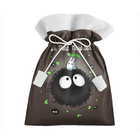 Подарочный 3D мешок с принтом My Neighbor Totoro в городе Новоалтайск, 100% полиэстер | Размер: 29*39 см | Тематика изображения на принте: anime | hayao miyazaki | japanese | meme | miyazaki | piano | studio ghibli | tokyo | totoro | гибли | котобус | мой | сосед | сусуватари | тонари | тоторо | хаяо миядзаки