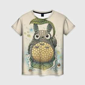 Женская футболка 3D с принтом My Neighbor Totoro заяц с чешуей в городе Новоалтайск, 100% полиэфир ( синтетическое хлопкоподобное полотно) | прямой крой, круглый вырез горловины, длина до линии бедер | anime | hayao miyazaki | japanese | meme | miyazaki | piano | studio ghibli | tokyo | totoro | гибли | котобус | мой | сосед | сусуватари | тонари | тоторо | хаяо миядзаки