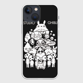 Чехол для iPhone 13 mini с принтом Мой сосед Тоторо Studio Ghibli в городе Новоалтайск,  |  | anime | hayao miyazaki | japanese | meme | miyazaki | piano | studio ghibli | tokyo | totoro | гибли | котобус | мой | сосед | сусуватари | тонари | тоторо | хаяо миядзаки