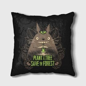 Подушка 3D с принтом Plant a tree Save the forest в городе Новоалтайск, наволочка – 100% полиэстер, наполнитель – холлофайбер (легкий наполнитель, не вызывает аллергию). | состоит из подушки и наволочки. Наволочка на молнии, легко снимается для стирки | anime | hayao miyazaki | japanese | meme | miyazaki | piano | studio ghibli | tokyo | totoro | гибли | котобус | мой | сосед | сусуватари | тонари | тоторо | хаяо миядзаки
