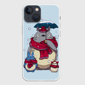 Чехол для iPhone 13 mini с принтом Мой сосед Тоторо в городе Новоалтайск,  |  | anime | hayao miyazaki | japanese | meme | miyazaki | piano | studio ghibli | tokyo | totoro | гибли | котобус | мой | сосед | сусуватари | тонари | тоторо | хаяо миядзаки