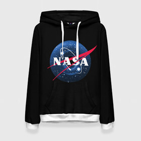 Женская толстовка 3D с принтом NASA Black Hole в городе Новоалтайск, 100% полиэстер  | двухслойный капюшон со шнурком для регулировки, мягкие манжеты на рукавах и по низу толстовки, спереди карман-кенгуру с мягким внутренним слоем. | black hole | mars | nasa | space | stars | x | галактика | дыра | звезда | звезды | илон | космос | марс | маск | наса | черная | черная дыра