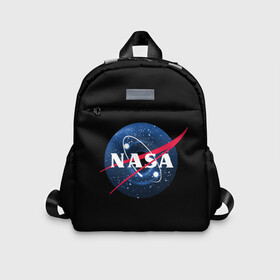 Детский рюкзак 3D с принтом NASA Black Hole в городе Новоалтайск, 100% полиэстер | лямки с регулируемой длиной, сверху петелька, чтобы рюкзак можно было повесить на вешалку. Основное отделение закрывается на молнию, как и внешний карман. Внутри дополнительный карман. По бокам два дополнительных кармашка | black hole | mars | nasa | space | stars | x | галактика | дыра | звезда | звезды | илон | космос | марс | маск | наса | черная | черная дыра