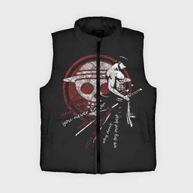 Женский жилет утепленный 3D с принтом самурай One Piece в городе Новоалтайск,  |  | anime | kaido | luffy | manga | one piece | theory | zoro | большой куш | ван | луффи | манга | манки д | мульт | пираты | пис | рыжий | сёнэн | сериал | шанкс