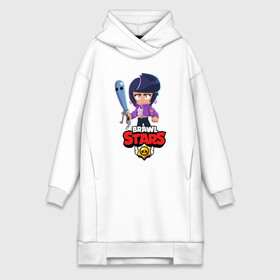 Платье-худи хлопок с принтом BRAWL STARS BIBI. в городе Новоалтайск,  |  | bib | brawl stars | bull | colt | crow | leon | leon shark | moba | sally leon | shark | акула | берли | биби | бравл старс | ворон | жанр | игра | кольт | леон | леон акула | нита | спайк | шелли