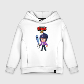 Детское худи Oversize хлопок с принтом BRAWL STARS BIBI. в городе Новоалтайск, френч-терри — 70% хлопок, 30% полиэстер. Мягкий теплый начес внутри —100% хлопок | боковые карманы, эластичные манжеты и нижняя кромка, капюшон на магнитной кнопке | bib | brawl stars | bull | colt | crow | leon | leon shark | moba | sally leon | shark | акула | берли | биби | бравл старс | ворон | жанр | игра | кольт | леон | леон акула | нита | спайк | шелли
