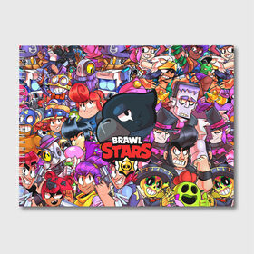 Альбом для рисования с принтом BRAWL STARS CROW в городе Новоалтайск, 100% бумага
 | матовая бумага, плотность 200 мг. | Тематика изображения на принте: brawl stars | crow | leon | leon shark | sally leon | shark | stars | акула | берли | ворон | леон | леон акула | спайк | эль примо