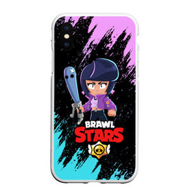 Чехол для iPhone XS Max матовый с принтом BRAWL STARS BIBI в городе Новоалтайск, Силикон | Область печати: задняя сторона чехла, без боковых панелей | Тематика изображения на принте: bib | brawl stars | bull | colt | crow | leon | leon shark | moba | sally leon | shark | акула | берли | биби | бравл старс | ворон | жанр | игра | кольт | леон | леон акула | нита | спайк | шелли