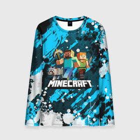 Мужской лонгслив 3D с принтом Minecraft / Майнкрафт в городе Новоалтайск, 100% полиэстер | длинные рукава, круглый вырез горловины, полуприлегающий силуэт | Тематика изображения на принте: creeper | earth | game | minecraft | minecraft earth | блоки | грифер | игры | квадраты | компьютерная игра | крипер | маинкрафт | майн | майнкравт | майнкрафт