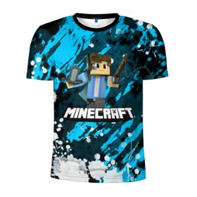 Мужская футболка 3D спортивная с принтом Minecraft / Майнкрафт в городе Новоалтайск, 100% полиэстер с улучшенными характеристиками | приталенный силуэт, круглая горловина, широкие плечи, сужается к линии бедра | creeper | earth | game | minecraft | minecraft earth | блоки | грифер | игры | квадраты | компьютерная игра | крипер | маинкрафт | майн | майнкравт | майнкрафт
