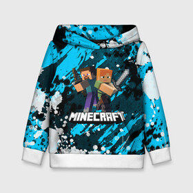 Детская толстовка 3D с принтом Minecraft / Майнкрафт в городе Новоалтайск, 100% полиэстер | двухслойный капюшон со шнурком для регулировки, мягкие манжеты на рукавах и по низу толстовки, спереди карман-кенгуру с мягким внутренним слоем | creeper | earth | game | minecraft | minecraft earth | блоки | грифер | игры | квадраты | компьютерная игра | крипер | маинкрафт | майн | майнкравт | майнкрафт