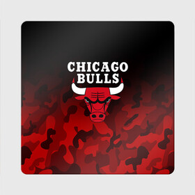 Магнит виниловый Квадрат с принтом CHICAGO BULLS | ЧИКАГО БУЛЛС в городе Новоалтайск, полимерный материал с магнитным слоем | размер 9*9 см, закругленные углы | Тематика изображения на принте: bulls | chicago | chicago bulls | nba | red bulls | usa | америка | быки | нба | сша | чикаго буллс