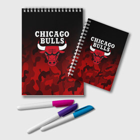 Блокнот с принтом CHICAGO BULLS в городе Новоалтайск, 100% бумага | 48 листов, плотность листов — 60 г/м2, плотность картонной обложки — 250 г/м2. Листы скреплены удобной пружинной спиралью. Цвет линий — светло-серый
 | Тематика изображения на принте: bulls | chicago | chicago bulls | nba | red bulls | usa | америка | быки | нба | сша | чикаго буллс