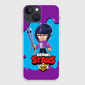 Чехол для iPhone 13 mini с принтом BRAWL STARS BIBI. в городе Новоалтайск,  |  | bib | brawl stars | bull | colt | crow | leon | leon shark | moba | sally leon | shark | акула | берли | биби | бравл старс | ворон | жанр | игра | кольт | леон | леон акула | нита | спайк | шелли
