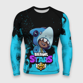 Мужской рашгард 3D с принтом Brawl Stars LEON SHARK в городе Новоалтайск,  |  | 8 bit | 8 бит | brawl | brawl stars | crow | leon | shark | stars | акула | бравл | бравл старс | браво старс | игра | компьютерная | кров | леон | леон акула | онлайн | старс | шарк