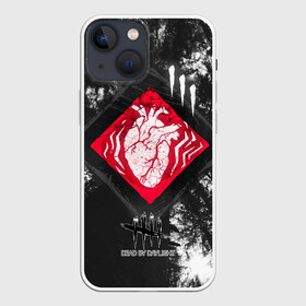 Чехол для iPhone 13 mini с принтом DBD   beating heart в городе Новоалтайск,  |  | daylight | dead | game | horror | logo | survival | игра | лес | лого | хоррор