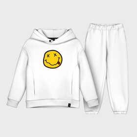 Детский костюм хлопок Oversize с принтом NIRVANA в городе Новоалтайск,  |  | nirvana | smile | курт кобейн | нирвана | смайл