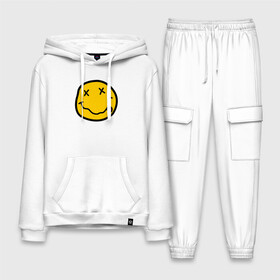 Мужской костюм хлопок с толстовкой с принтом NIRVANA в городе Новоалтайск,  |  | nirvana | smile | курт кобейн | нирвана | смайл