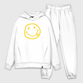 Мужской костюм хлопок OVERSIZE с принтом NIRVANA в городе Новоалтайск,  |  | nirvana | smile | курт кобейн | нирвана | смайл