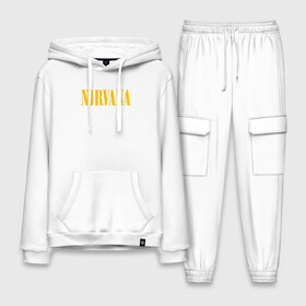 Мужской костюм хлопок с толстовкой с принтом NIRVANA в городе Новоалтайск,  |  | nirvana | smile | курт кобейн | нирвана | смайл