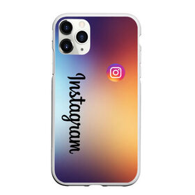 Чехол для iPhone 11 Pro Max матовый с принтом Instagram в городе Новоалтайск, Силикон |  | Тематика изображения на принте: 