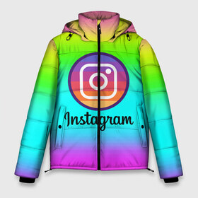 Мужская зимняя куртка 3D с принтом INSTAGRAM в городе Новоалтайск, верх — 100% полиэстер; подкладка — 100% полиэстер; утеплитель — 100% полиэстер | длина ниже бедра, свободный силуэт Оверсайз. Есть воротник-стойка, отстегивающийся капюшон и ветрозащитная планка. 

Боковые карманы с листочкой на кнопках и внутренний карман на молнии. | insta | instagram | instagramm | social | видео | инста | инстаграм | инстаграмм | приложение | социальная сеть | фото