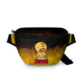 Поясная сумка 3D с принтом BRAWL STARS SALLY LEON в городе Новоалтайск, 100% полиэстер | плотная ткань, ремень с регулируемой длиной, внутри несколько карманов для мелочей, основное отделение и карман с обратной стороны сумки застегиваются на молнию | brawl stars | crow | leon | leon shark | sally leon | shark | stars | акула | берли | ворон | леон | леон акула | спайк | эль примо