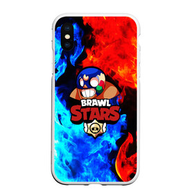 Чехол для iPhone XS Max матовый с принтом Brawl Stars El Primo в городе Новоалтайск, Силикон | Область печати: задняя сторона чехла, без боковых панелей | Тематика изображения на принте: bibi | brawl stars | brock | bull | crow | dinomike | el primo | leon | mobile game | nita | poko | ricochet | stars | tara | бравл старс | ворон | леон | мобильные игры