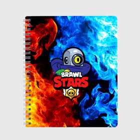 Тетрадь с принтом Brawl Stars Ricochet в городе Новоалтайск, 100% бумага | 48 листов, плотность листов — 60 г/м2, плотность картонной обложки — 250 г/м2. Листы скреплены сбоку удобной пружинной спиралью. Уголки страниц и обложки скругленные. Цвет линий — светло-серый
 | bibi | brawl stars | brock | bull | crow | dinomike | el primo | leon | mobile game | nita | poko | ricochet | stars | tara | бравл старс | ворон | леон | мобильные игры