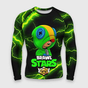 Мужской рашгард 3D с принтом BRAWL STARS LEON | ЛЕОН в городе Новоалтайск,  |  | brawl stars | crow | leon | leon shark | sally leon | shark | stars | акула | берли | ворон | леон | леон акула | спайк | эль примо