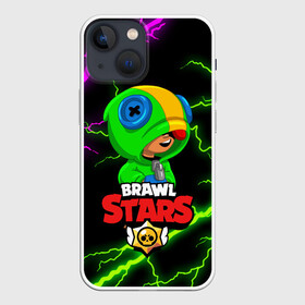 Чехол для iPhone 13 mini с принтом BRAWL STARS LEON | ЛЕОН в городе Новоалтайск,  |  | brawl stars | crow | leon | leon shark | sally leon | shark | stars | акула | берли | ворон | леон | леон акула | спайк | эль примо