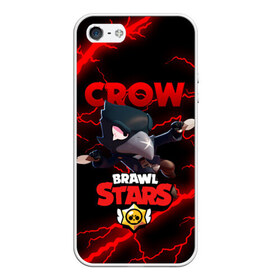 Чехол для iPhone 5/5S матовый с принтом BRAWL STARS CROW в городе Новоалтайск, Силикон | Область печати: задняя сторона чехла, без боковых панелей | brawl stars | crow | leon | leon shark | sally leon | shark | stars | акула | берли | ворон | леон | леон акула | спайк | эль примо