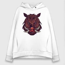 Женское худи Oversize хлопок с принтом Metallized Wild Boar в городе Новоалтайск, френч-терри — 70% хлопок, 30% полиэстер. Мягкий теплый начес внутри —100% хлопок | боковые карманы, эластичные манжеты и нижняя кромка, капюшон на магнитной кнопке | вепрь | год кабана | год свиньи | голова вепря | голова кабана | голова секача | дикий вепрь | дикий кабан | егерю | кабан | кабан секач | кабанья голова | леснику | охотнику | секач