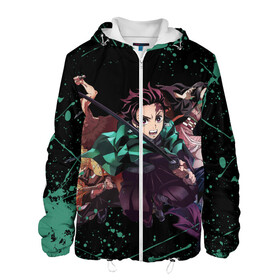 Мужская куртка 3D с принтом DEMON SLAYER KIMETSU NO YAIBA | КЛИНОК РАССЕКАЮЩИЙ ДЕМОНОВ в городе Новоалтайск, ткань верха — 100% полиэстер, подклад — флис | прямой крой, подол и капюшон оформлены резинкой с фиксаторами, два кармана без застежек по бокам, один большой потайной карман на груди. Карман на груди застегивается на липучку | Тематика изображения на принте: demon slayer | kimetsu no yaiba | nezuko | shinobu | slayer | tanjiro | zenitsu | гию томиока | зенитсу | зенитцу | иноске хашибира | клинок рассекающий демонов | незуко | танджиро | шинобу кочо