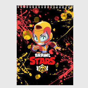 Скетчбук с принтом BRAWL STARS MAX в городе Новоалтайск, 100% бумага
 | 48 листов, плотность листов — 100 г/м2, плотность картонной обложки — 250 г/м2. Листы скреплены сверху удобной пружинной спиралью | bib | brawl stars | bull | colt | crow | leon | leon shark | max | moba | sally leon | shark | акула | берли | биби | бравл старс | ворон | жанр | игра | кольт | леон | леон акула | макс | нита | спайк | шелли