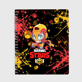 Тетрадь с принтом BRAWL STARS MAX в городе Новоалтайск, 100% бумага | 48 листов, плотность листов — 60 г/м2, плотность картонной обложки — 250 г/м2. Листы скреплены сбоку удобной пружинной спиралью. Уголки страниц и обложки скругленные. Цвет линий — светло-серый
 | bib | brawl stars | bull | colt | crow | leon | leon shark | max | moba | sally leon | shark | акула | берли | биби | бравл старс | ворон | жанр | игра | кольт | леон | леон акула | макс | нита | спайк | шелли