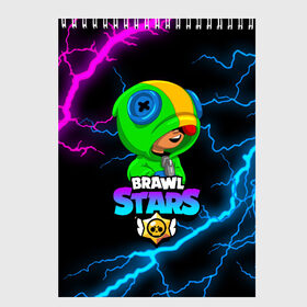 Скетчбук с принтом BRAWL STARS LEON в городе Новоалтайск, 100% бумага
 | 48 листов, плотность листов — 100 г/м2, плотность картонной обложки — 250 г/м2. Листы скреплены сверху удобной пружинной спиралью | brawl stars | crow | leon | leon shark | sally leon | shark | stars | акула | берли | ворон | леон | леон акула | спайк | эль примо