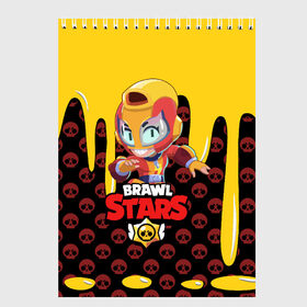 Скетчбук с принтом BRAWL STARS MAX в городе Новоалтайск, 100% бумага
 | 48 листов, плотность листов — 100 г/м2, плотность картонной обложки — 250 г/м2. Листы скреплены сверху удобной пружинной спиралью | bib | brawl stars | bull | colt | crow | leon | leon shark | max | moba | sally leon | shark | акула | берли | биби | бравл старс | ворон | жанр | игра | кольт | леон | леон акула | макс | нита | спайк | шелли