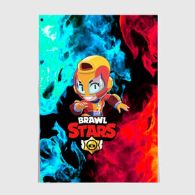 Постер с принтом BRAWL STARS MAX. в городе Новоалтайск, 100% бумага
 | бумага, плотность 150 мг. Матовая, но за счет высокого коэффициента гладкости имеет небольшой блеск и дает на свету блики, но в отличии от глянцевой бумаги не покрыта лаком | bib | brawl stars | bull | colt | crow | leon | leon shark | max | moba | sally leon | shark | акула | берли | биби | бравл старс | ворон | жанр | игра | кольт | леон | леон акула | макс | нита | спайк | шелли