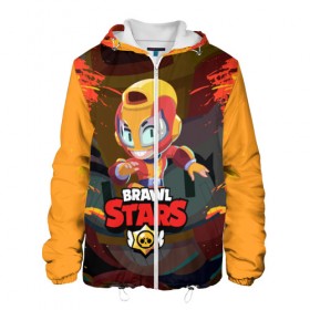 Мужская куртка 3D с принтом BRAWL STARS MAX. в городе Новоалтайск, ткань верха — 100% полиэстер, подклад — флис | прямой крой, подол и капюшон оформлены резинкой с фиксаторами, два кармана без застежек по бокам, один большой потайной карман на груди. Карман на груди застегивается на липучку | bib | brawl stars | bull | colt | crow | leon | leon shark | max | moba | sally leon | shark | акула | берли | биби | бравл старс | ворон | жанр | игра | кольт | леон | леон акула | макс | нита | спайк | шелли