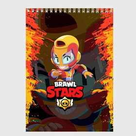 Скетчбук с принтом BRAWL STARS MAX в городе Новоалтайск, 100% бумага
 | 48 листов, плотность листов — 100 г/м2, плотность картонной обложки — 250 г/м2. Листы скреплены сверху удобной пружинной спиралью | bib | brawl stars | bull | colt | crow | leon | leon shark | max | moba | sally leon | shark | акула | берли | биби | бравл старс | ворон | жанр | игра | кольт | леон | леон акула | макс | нита | спайк | шелли