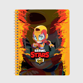 Тетрадь с принтом BRAWL STARS MAX в городе Новоалтайск, 100% бумага | 48 листов, плотность листов — 60 г/м2, плотность картонной обложки — 250 г/м2. Листы скреплены сбоку удобной пружинной спиралью. Уголки страниц и обложки скругленные. Цвет линий — светло-серый
 | bib | brawl stars | bull | colt | crow | leon | leon shark | max | moba | sally leon | shark | акула | берли | биби | бравл старс | ворон | жанр | игра | кольт | леон | леон акула | макс | нита | спайк | шелли